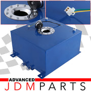 Fuel Cell Tank 80 Liter / 21 Gallon Blue Aluminum Chrome Cap - Parts Agent