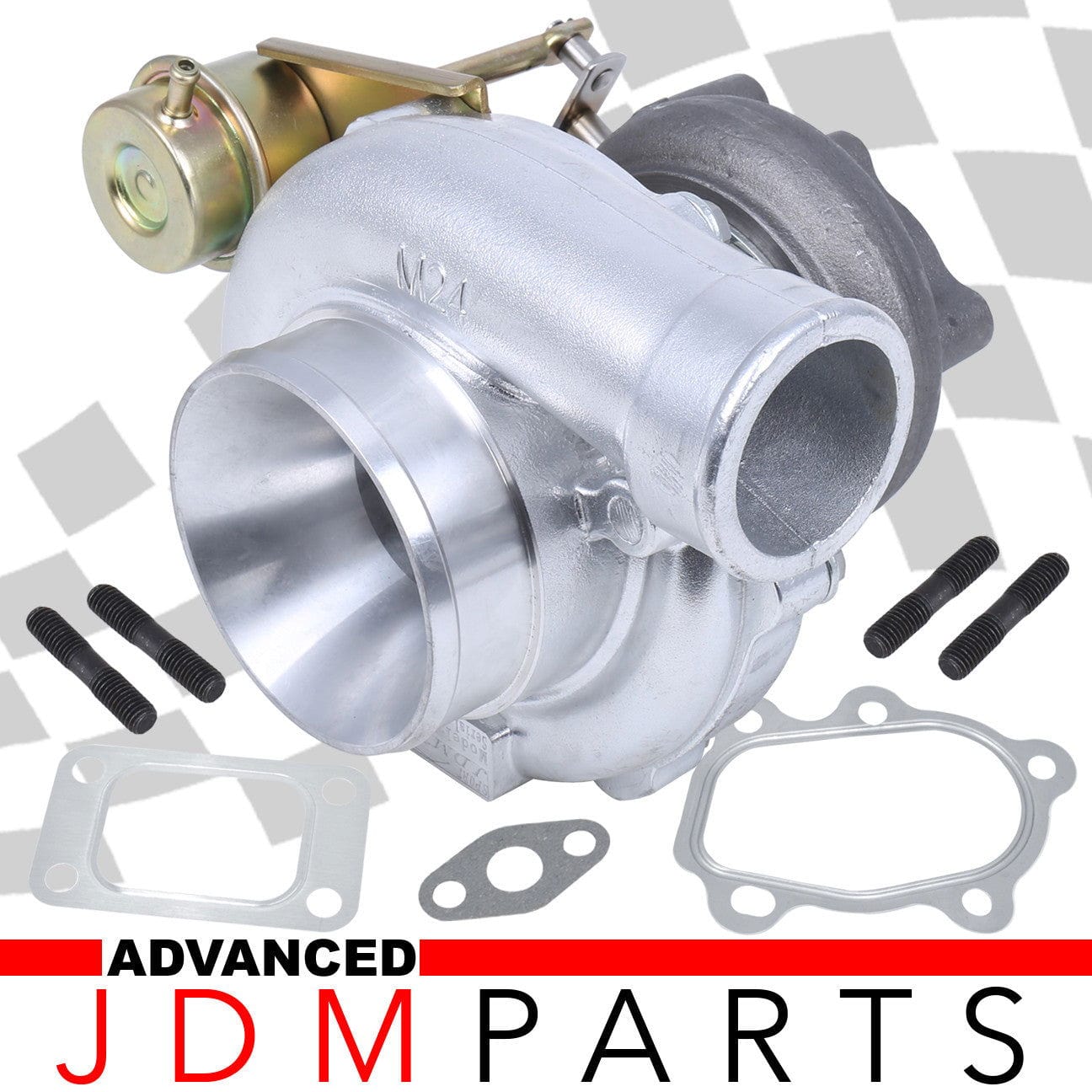 GT3076R Water&Oil Cooled Turbo Charger with Internal Wastegate (T25 Inlet Flange/5 Bolt Outlet/.70AR Compressor/.86AR Turbine) - Parts Agent