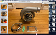 Gen 2 Billet Wheel Dual Ball Bearing Turbo GT35 GTX3582R T3 .63 A/R Vband Clamp - Parts Agent