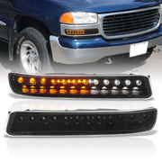 Gmc Sierra 99-06 LED Bumper Light Clear Lens Black Housing - Parts Agent