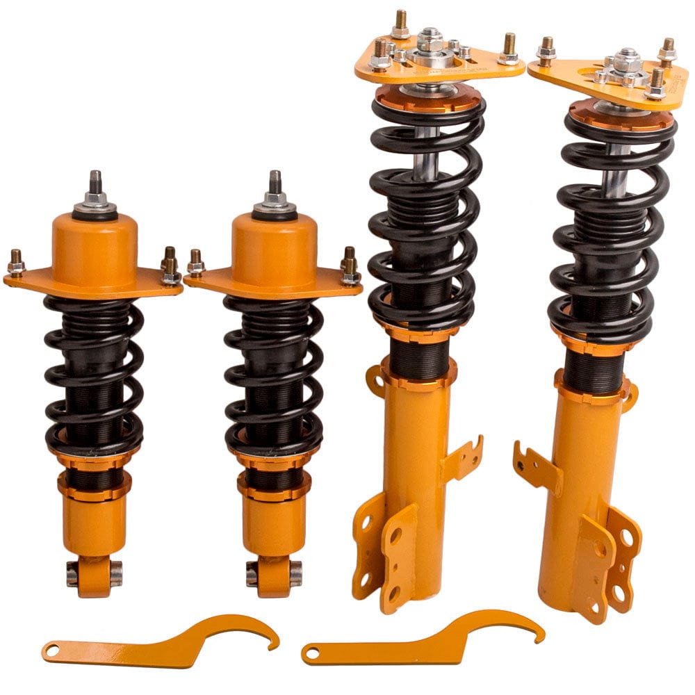 Gold Full Coilover Struts Shock Suspension Kit 2005-2010 Scion Tc Adj Height lowering kit - Parts Agent