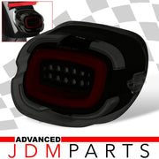 Harley Davidson Motorcycle LED Bar Tail Lights Black Housing Smoke Len Red Tube (Upward Facing License Plate Tag Light) - Parts Agent