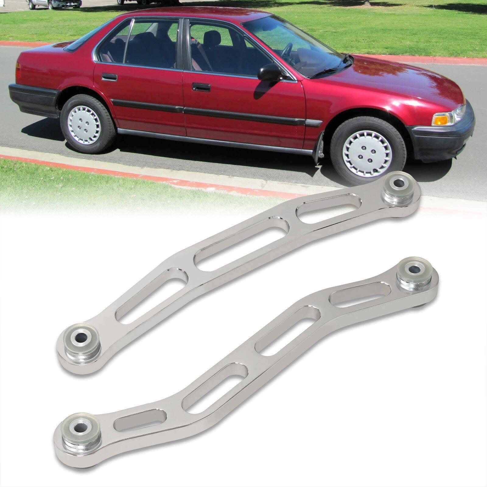 Honda Accord 1990-1993 Rear Lower Control Arms Polished - Parts Agent
