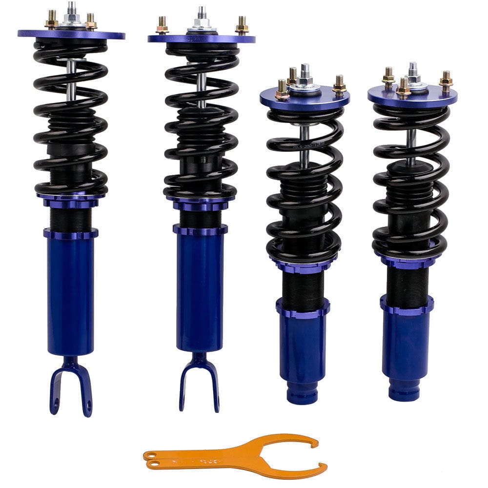 Honda Accord 1994-1997 Acura CL 97-99 Adj. Height Shock Strut Coilovers Blue lowering kit - Parts Agent