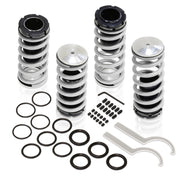 Honda Accord 1998-2002 Coilover Sleeves Kit Silver (Black Sleeves) - Parts Agent