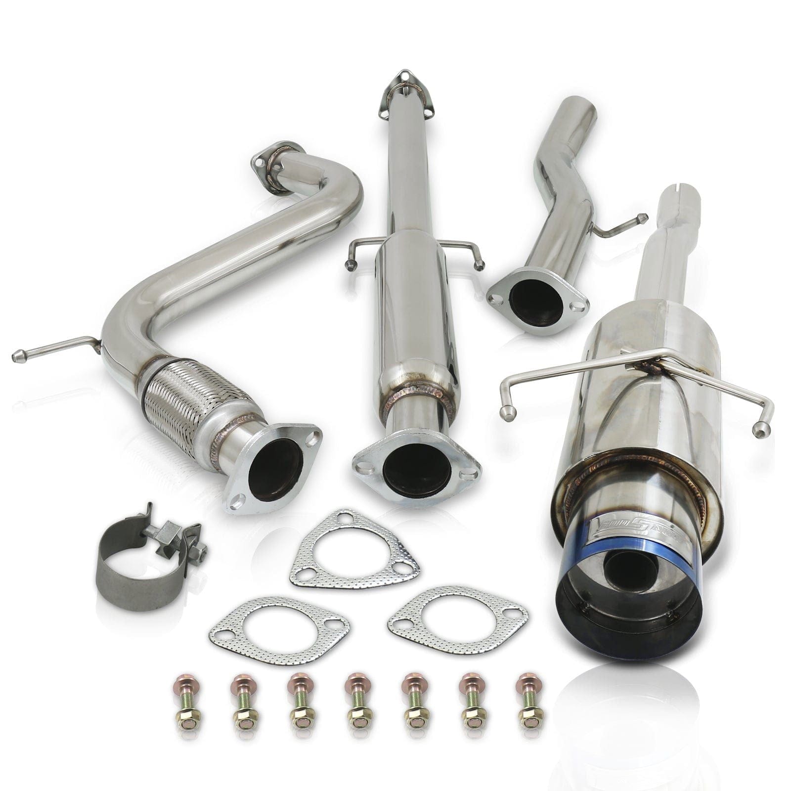 Honda Accord 2.2L I4 1994-1997 N1 Style Stainless Steel Catback Exhaust System Burnt Tip (Piping: 2.5" / 65mm | Tip: 4.5") - Parts Agent