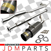 Honda Accord 2.3L I4 1998-2002 N1 Style Stainless Steel Catback Exhaust System Gunmetal (Piping: 2.5