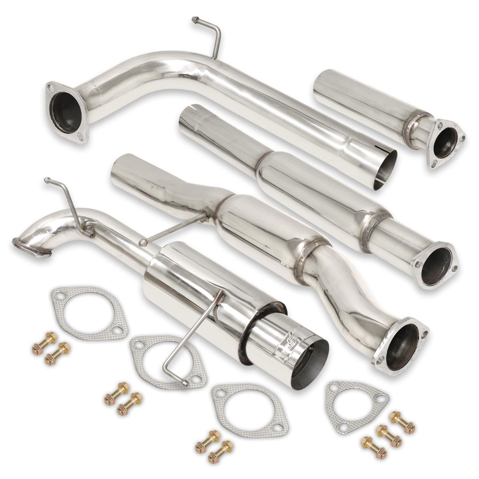 Honda Accord 2.3L I4 1998-2002 N1 Style Stainless Steel Catback Exhaust System (Piping: 2.5" / 65mm to 3.0" / 76mm | Tip: 4.5") - Parts Agent