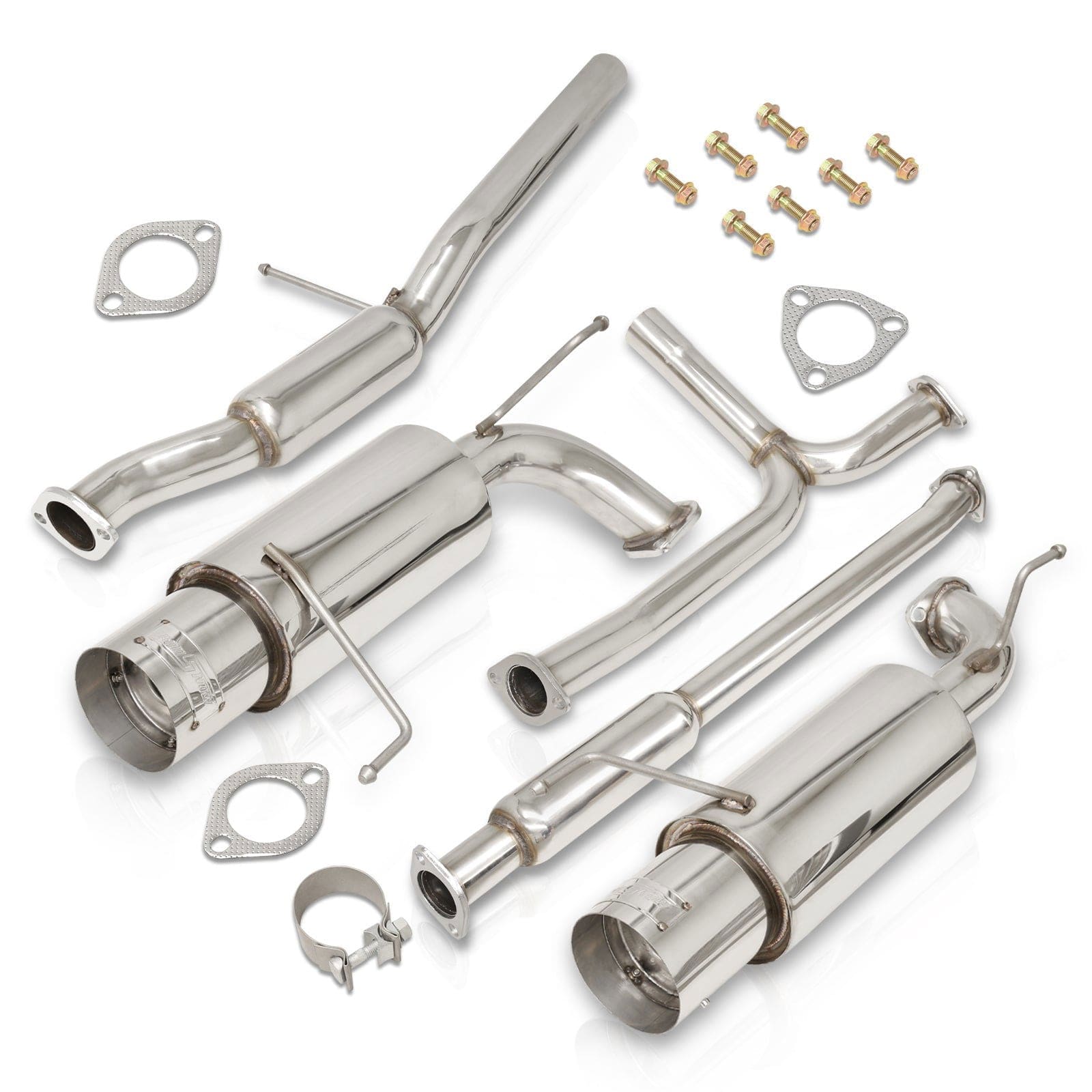 Honda Accord 3.0L V6 1998-2002 N1 Style Stainless Steel Catback Exhaust System (Piping: 2.5" / 65mm | Tip: 4.5") - Parts Agent