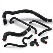 Honda Accord SIR 4 Cylinder 1997-2000 Silicone Radiator & Heater Hoses Set Black (Non-US Model) - Parts Agent