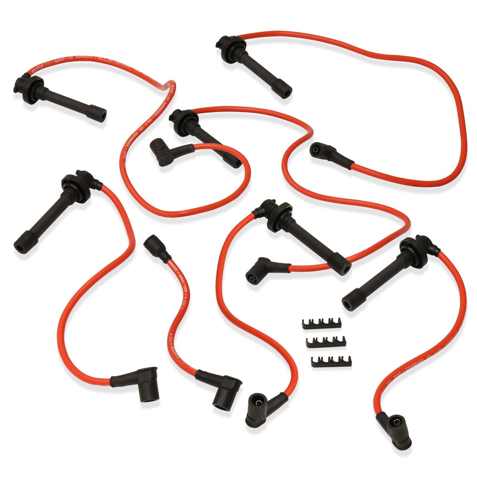 Honda Accord V6 1995-1997 Spark Plug Wires Red - Parts Agent