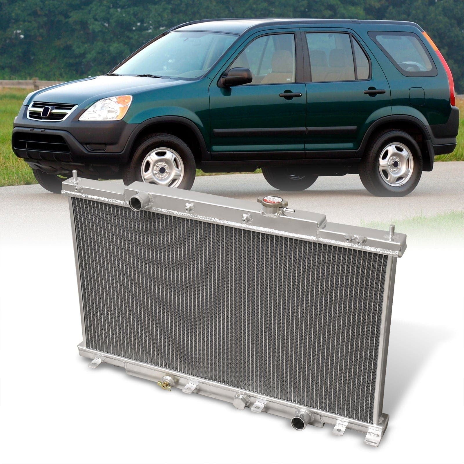 Honda CRV 2002-2006 / Element 2003-2006 Automatic & Manual Transmission Aluminum Radiator - Parts Agent