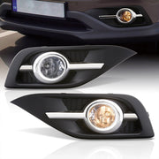 Honda CRV 2012-2014 Front Fog Lights Clear Len (Includes Switch & Wiring Harness) - Parts Agent