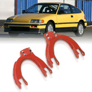 Honda Civic 1988-1991 / CRX 1988-1991 Front Upper Control Arms Camber Kit Red - Parts Agent