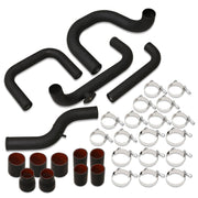 Honda Civic 1988-2000 / CRX 1988-1991 / Del Sol 1993-1997 / Acura Integra 1990-2001 Aluminum Piping Kit Black (With Type-S / Type-RS BOV Flange) - Parts Agent
