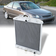 Honda Civic 1988-2000 / Del Sol 1993-1997 D-Series SOHC Auotomatic Transmission Aluminum Radiator - Parts Agent