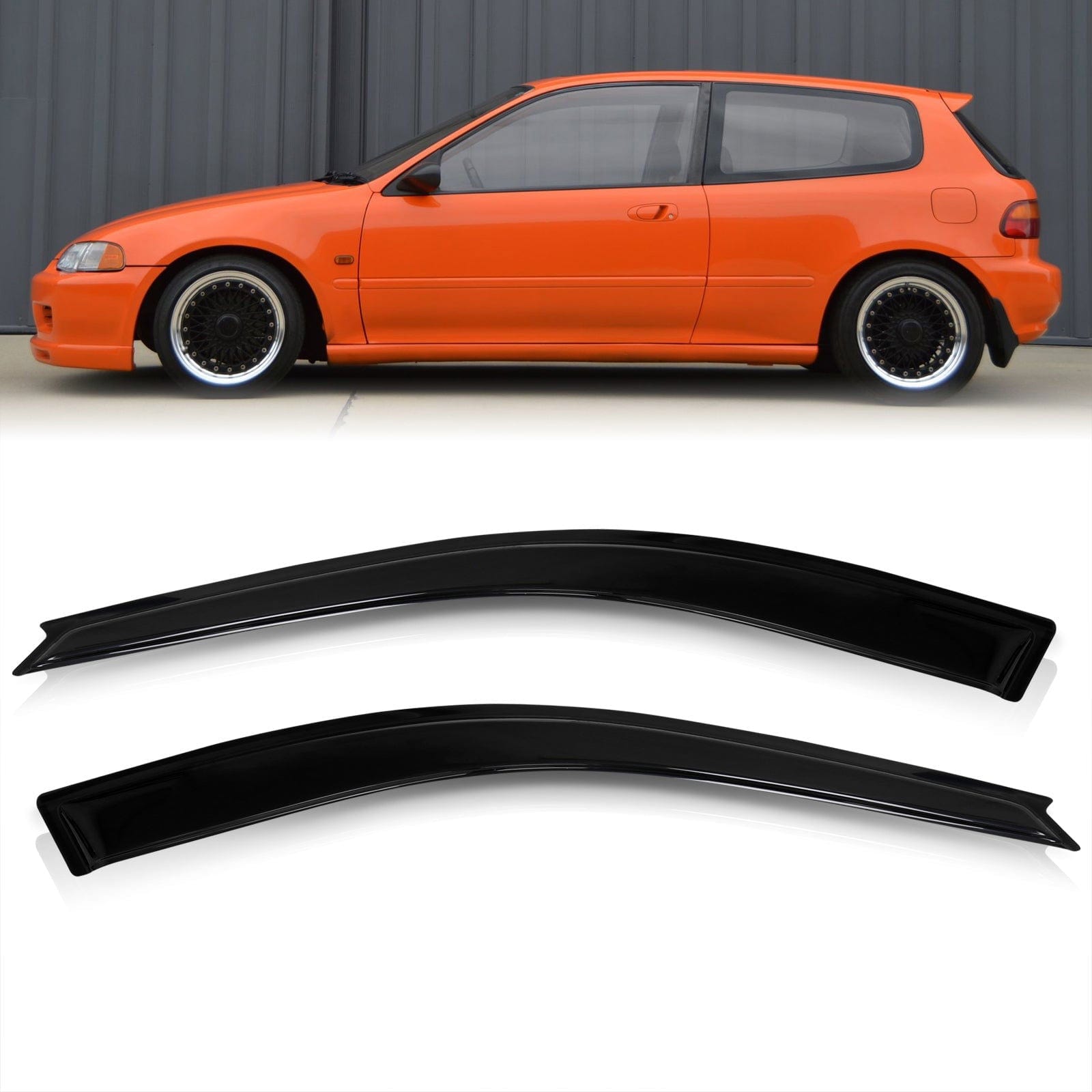 Honda Civic 1992-1995 2 Door Tape On Window Visors - Parts Agent