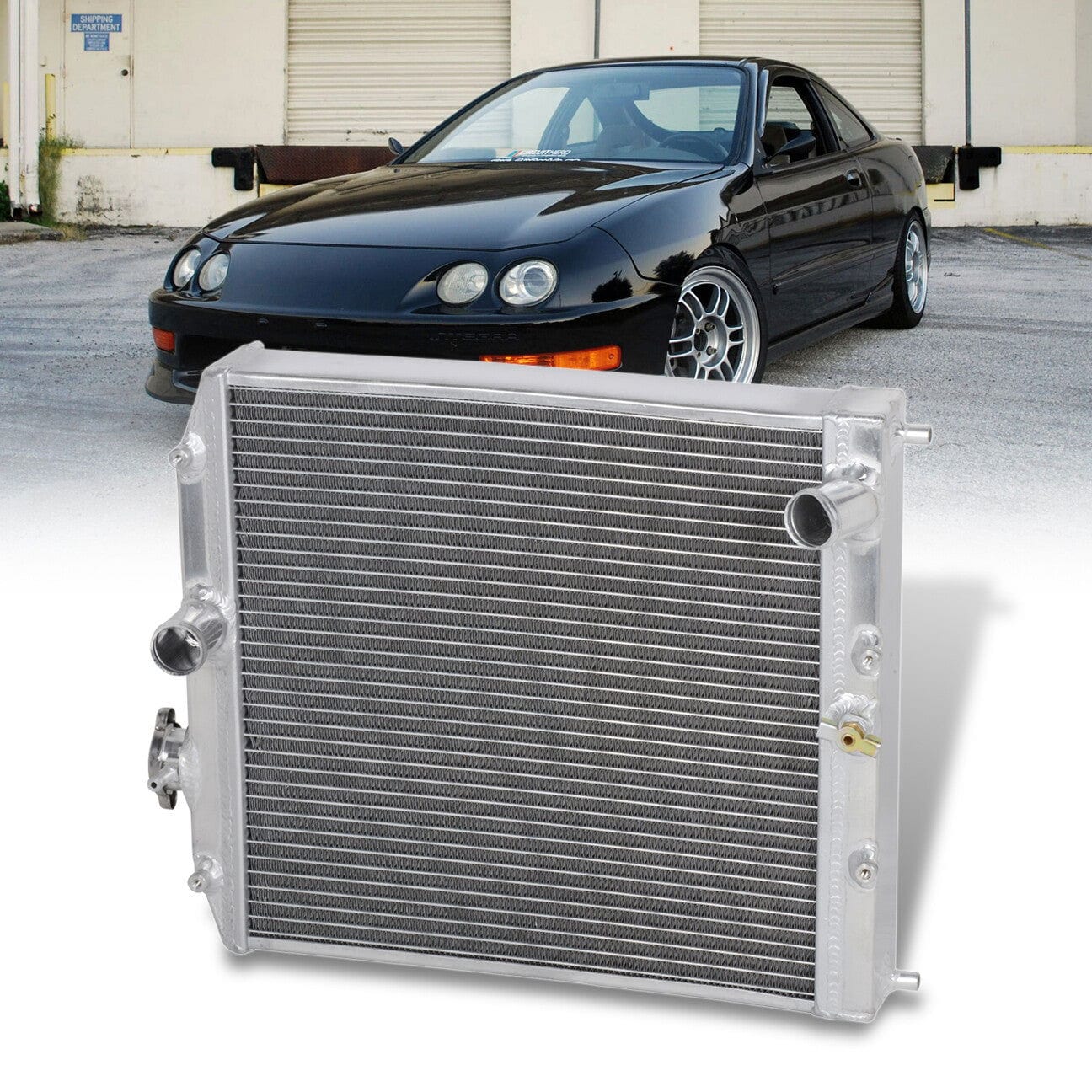 Honda Civic 1992-2000 / Del Sol 1993-1997 / Acura Integra 1994-2001 3-Row Manual Transmission Aluminum Radiator - Parts Agent