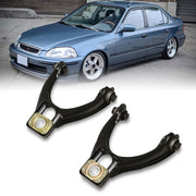Honda Civic 1996-2000 Front Upper Control Arms Camber Kit Black - Parts Agent