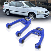 Honda Civic 1996-2000 Front Upper Tubular Control Arms Camber Kit Blue - Parts Agent