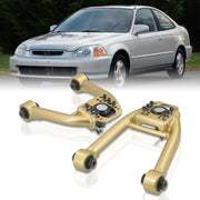 Honda Civic 1996-2000 Front Upper Tubular Control Arms Camber Kit Gold - Parts Agent