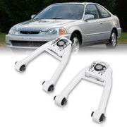 Honda Civic 1996-2000 Front Upper Tubular Control Arms Camber Kit White - Parts Agent