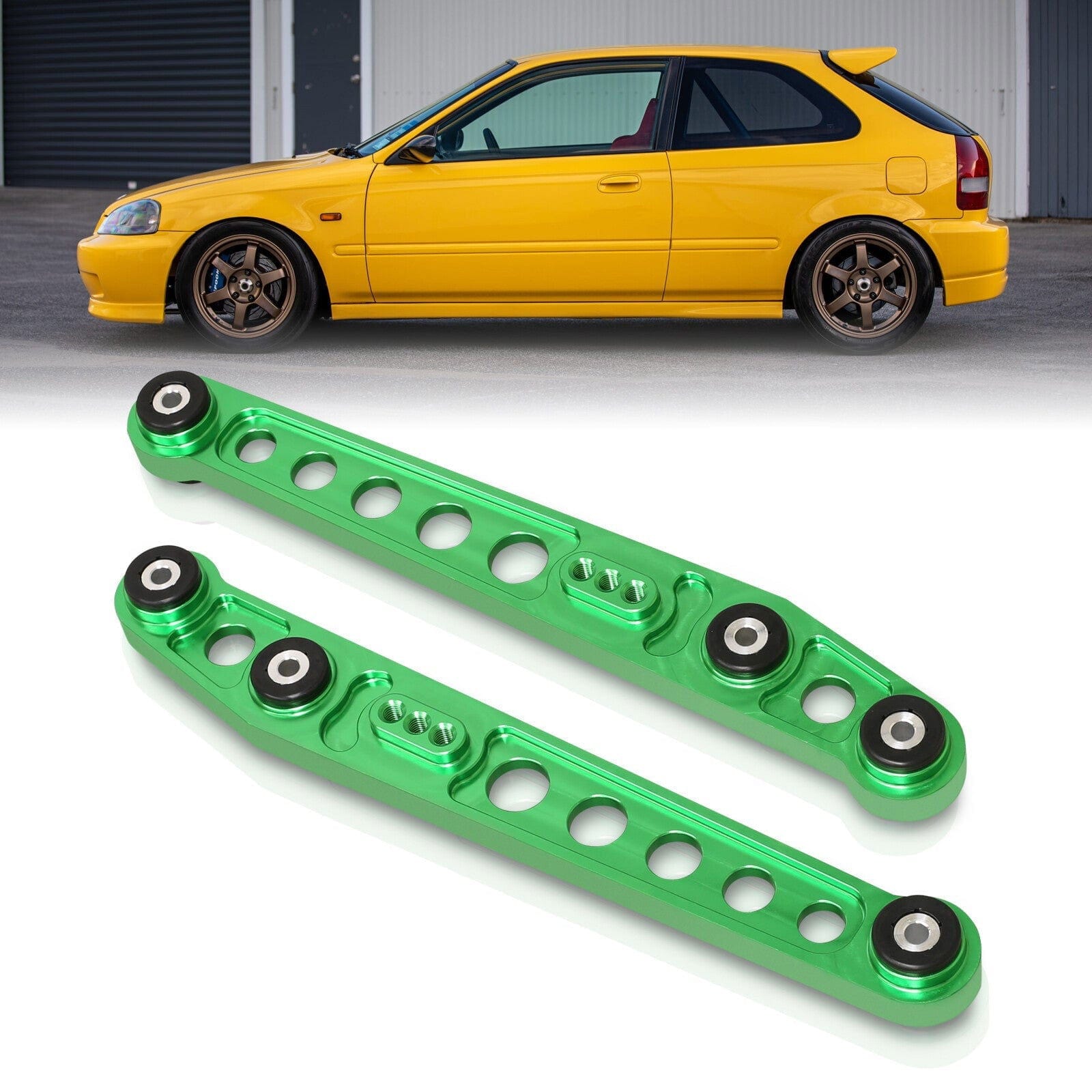 Honda Civic 1996-2000 Rear Lower Control Arms Green - Parts Agent