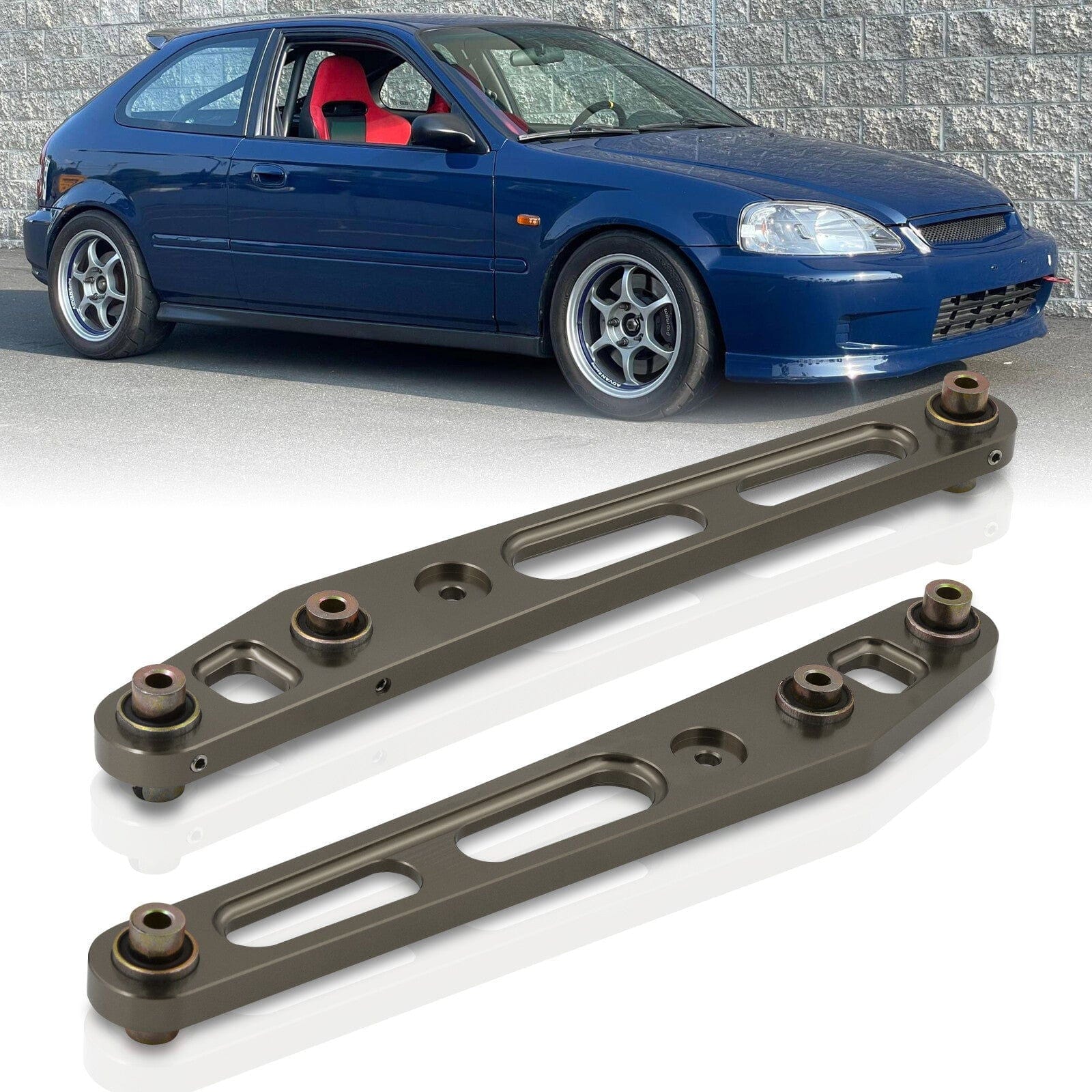 Honda Civic 1996-2000 Rear Lower Control Arms Gunmetal - Parts Agent