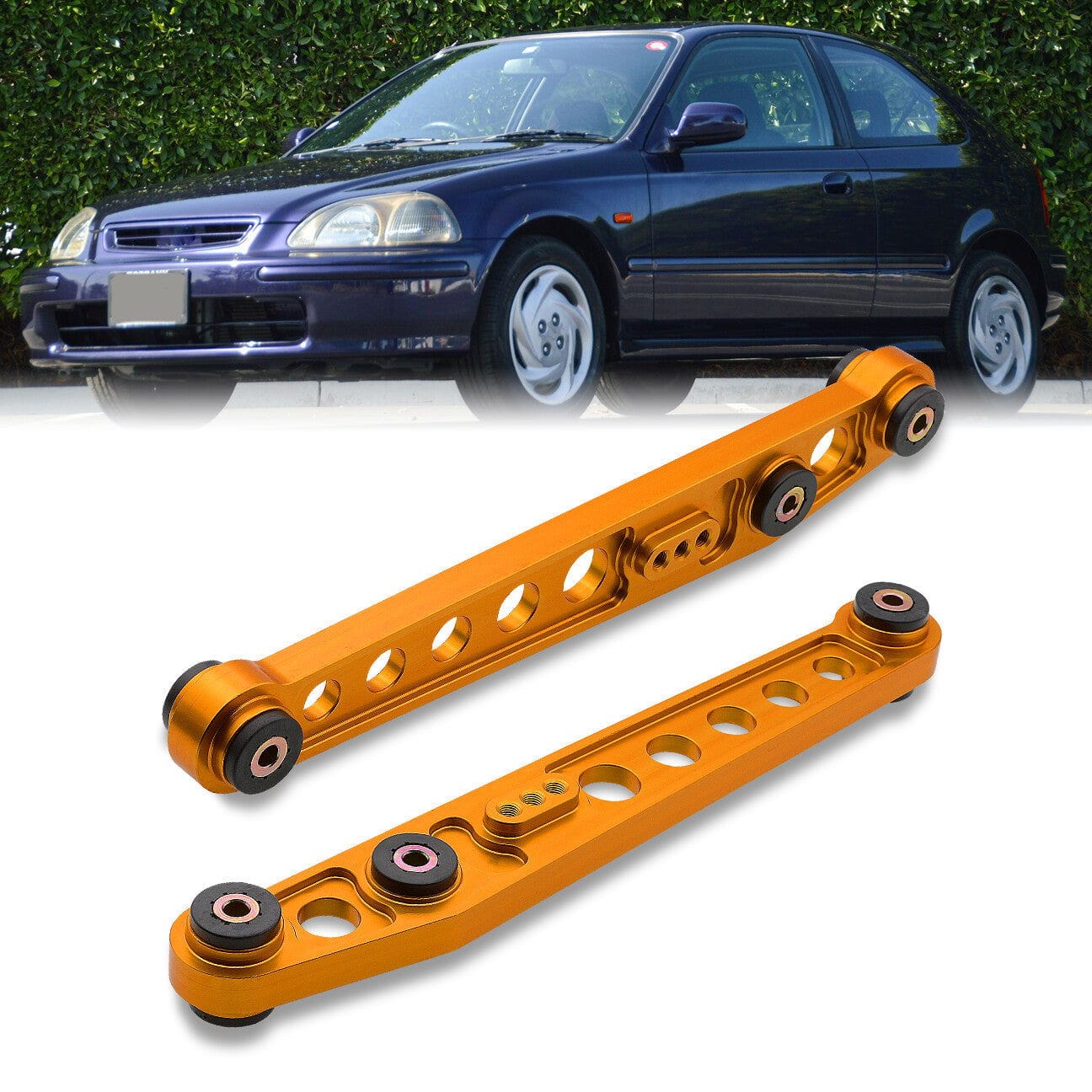 Honda Civic 1996-2000 Rear Lower Control Arms Orange - Parts Agent