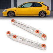 Honda Civic 1996-2000 Rear Lower Control Arms Polished with Red Bushings - Parts Agent