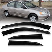 Honda Civic 2001-2005 4 Door Tape On Window Visors - Parts Agent