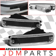 Honda Civic 88-89 3 Door Bumper Light Black Housing Black Lens - Parts Agent
