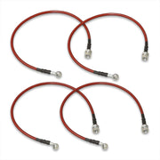 Honda Civic DX LX EX 2001-2005 Stainless Steel Braided Oil Brake Lines Red - Parts Agent