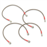 Honda Civic DX LX EX 2001-2005 Stainless Steel Braided Oil Brake Lines Silver - Parts Agent