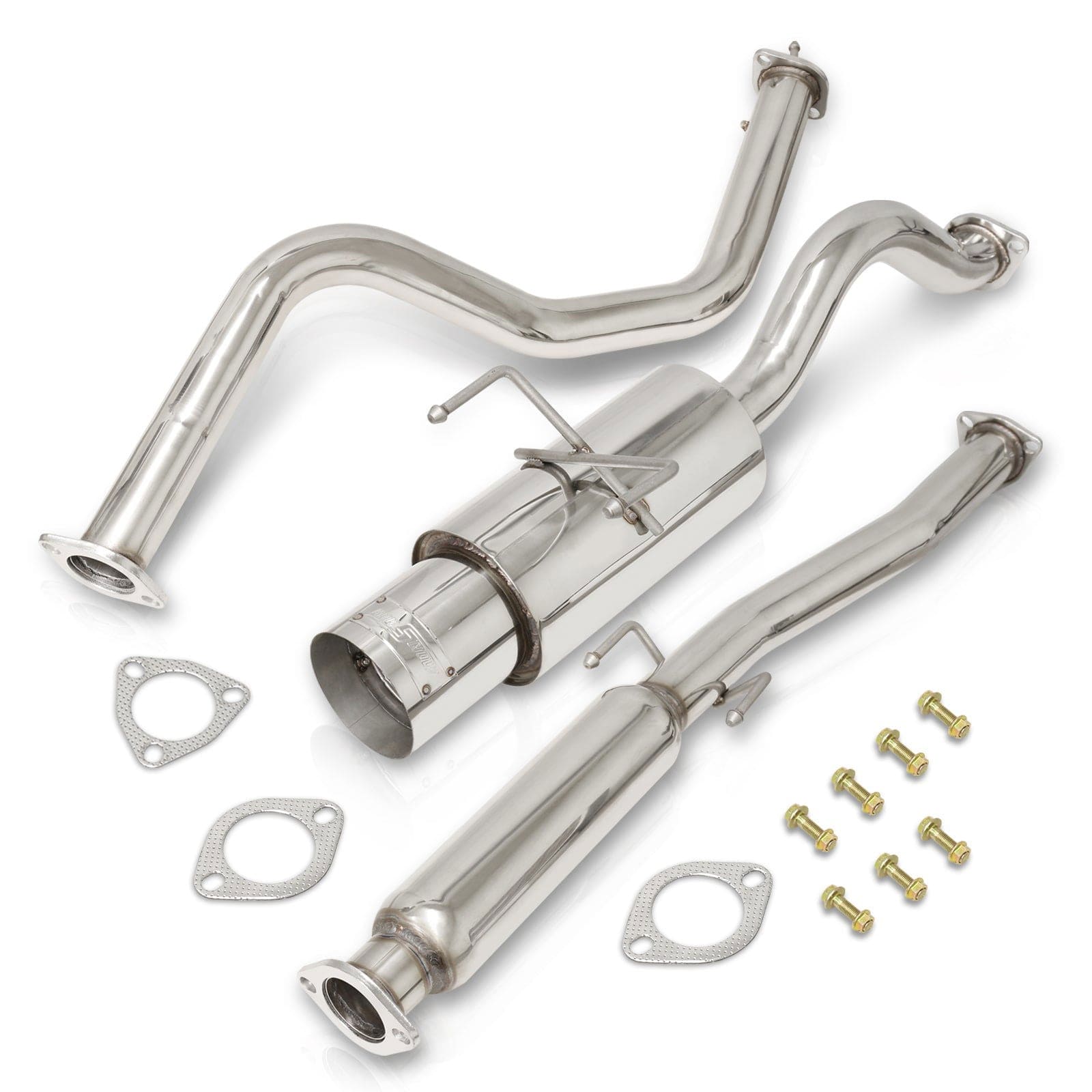 Honda Civic Hatchback 1992-1995 N1 Style Stainless Steel Catback Exhaust System (Piping: 2.5" / 65mm | Tip: 4.5") - Parts Agent
