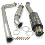 Honda Civic SI Coupe 2006-2011 N1 Style Stainless Steel Catback Exhaust System Gunmetal (Piping: 3.0