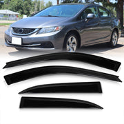 Honda Civic Sedan 2012-2015 4 Door Tape On Window Visors - Parts Agent