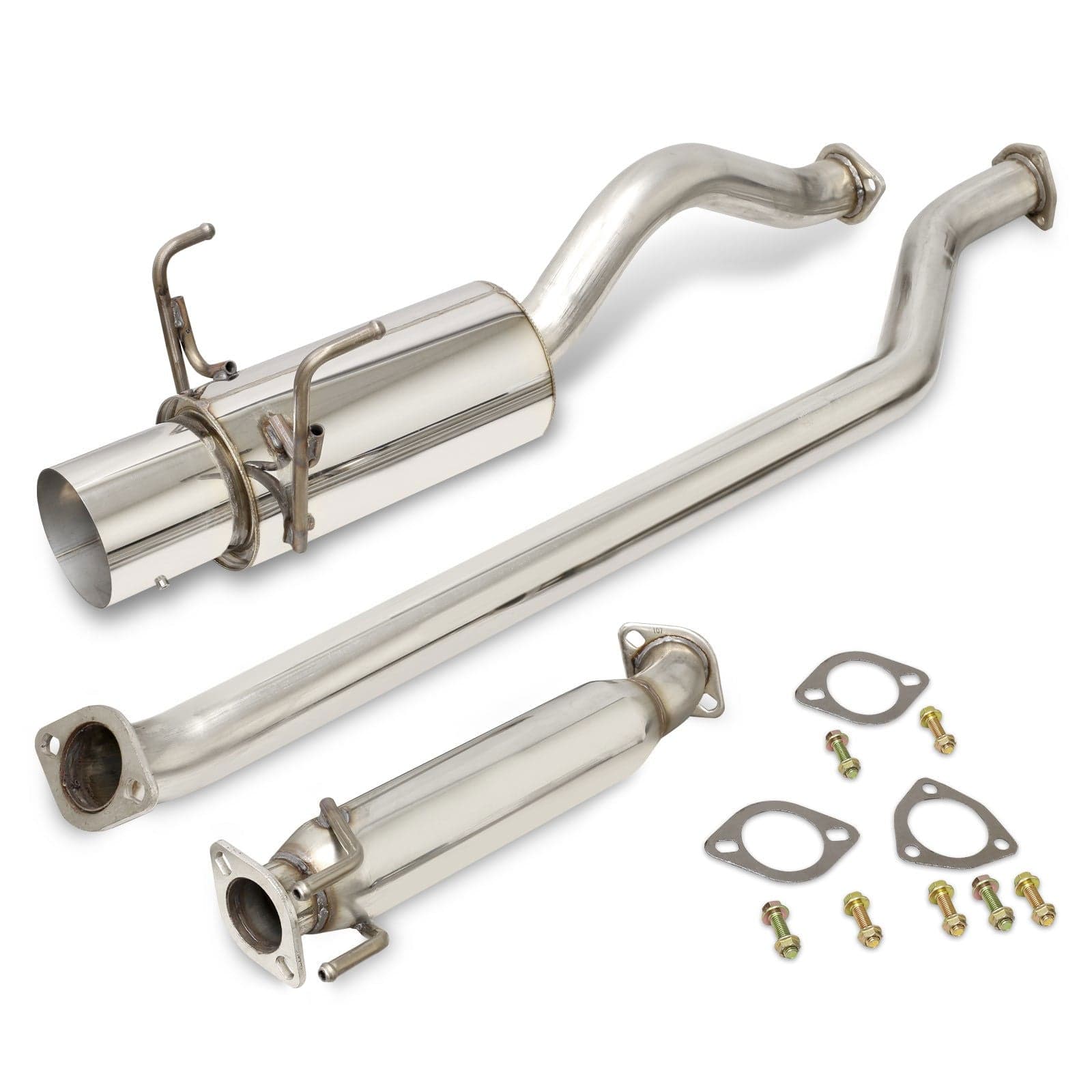Honda Civic Si 2002-2005 N1 Style Stainless Steel Catback Exhaust System (Piping: 2.5" / 65mm | Tip: 4.5") - Parts Agent