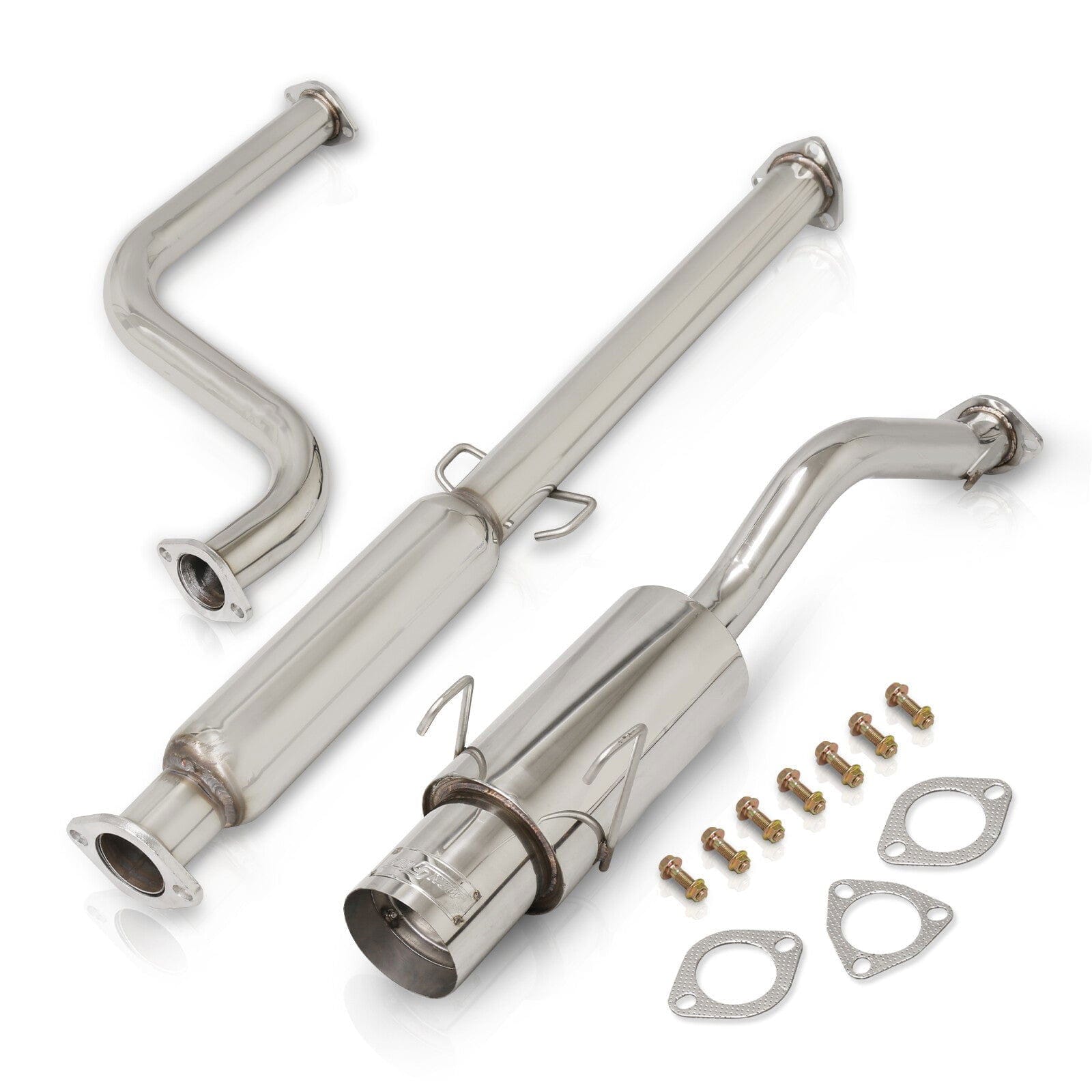 Honda Del Sol 1993-1997 N1 Style Stainless Steel Catback Exhaust System (Piping: 2.5" / 65mm | Tip: 4.5") - Parts Agent