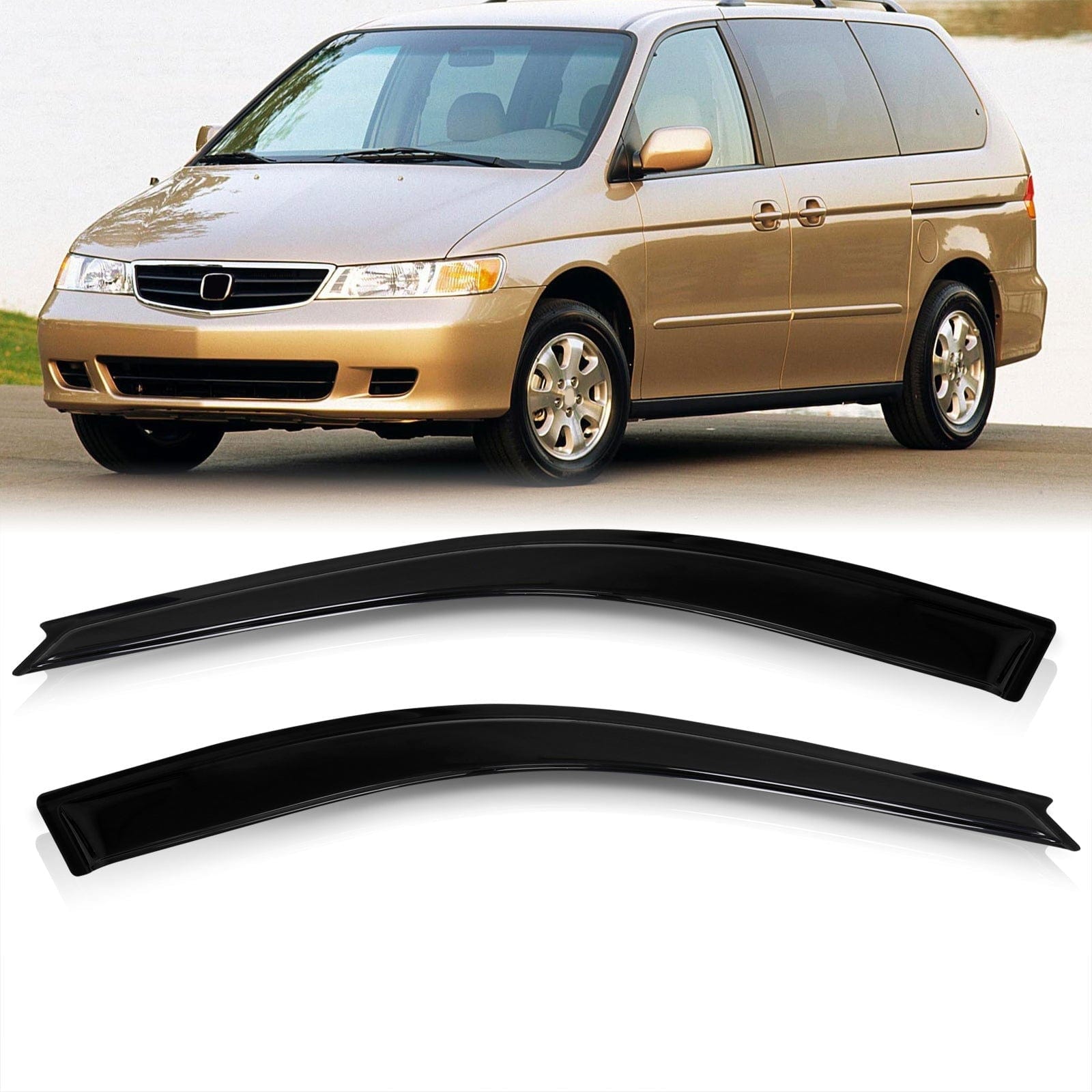Honda Odyssey 1995-2004 2 Door Tape On Window Visors - Parts Agent