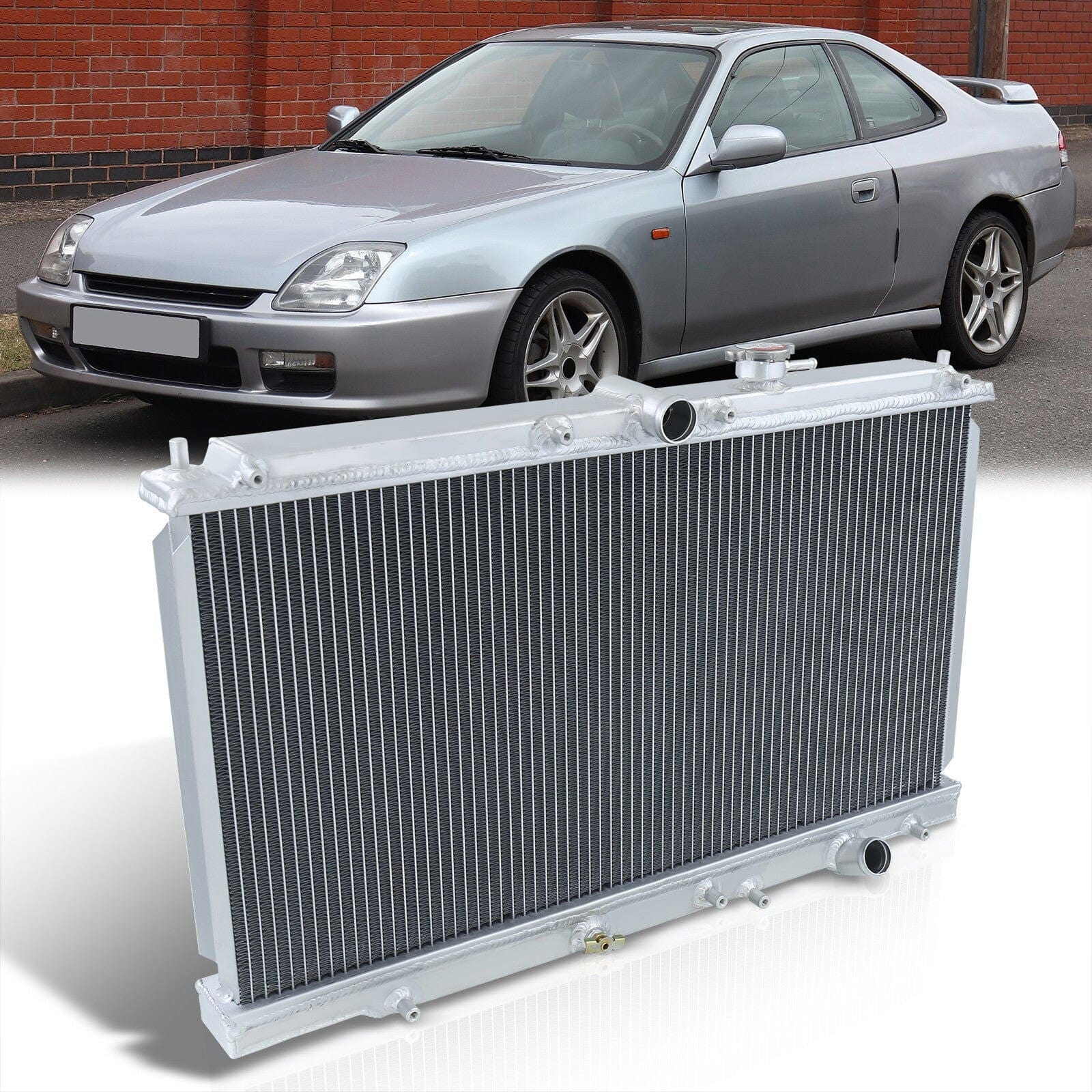 Honda Prelude 1997-2001 Manual Transmission Aluminum Radiator - Parts Agent