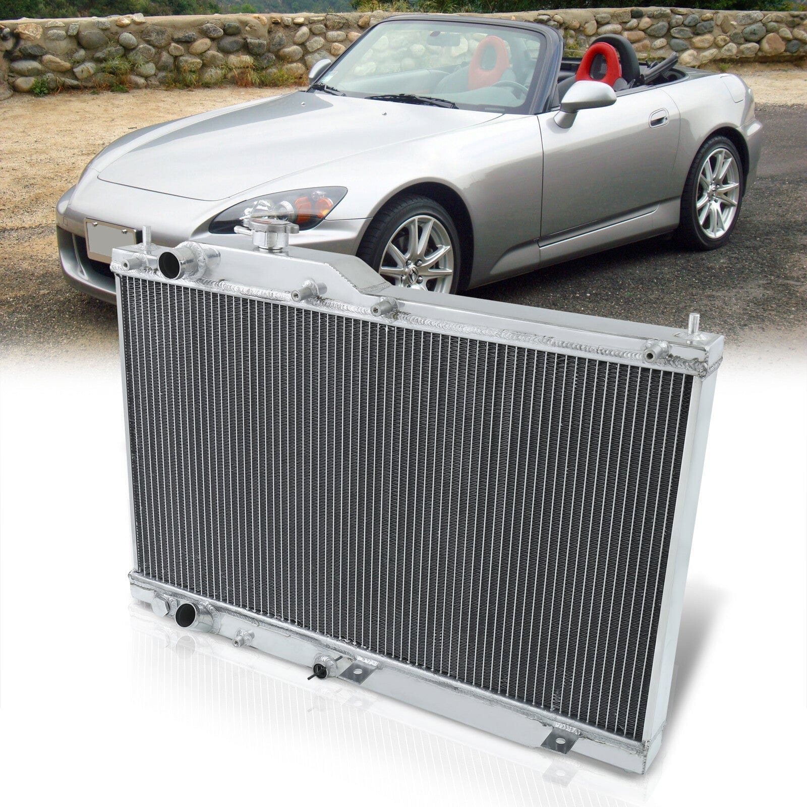 Honda S2000 2000-2009 Manual Transmission Aluminum Radiator - Parts Agent