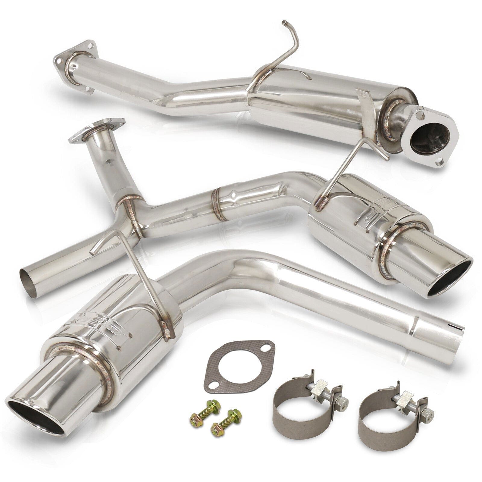 Honda S2000 2000-2009 N1 Style Stainless Steel Catback Exhaust System (Piping: 2.5" / 65mm | Tip: 3.5") - Parts Agent