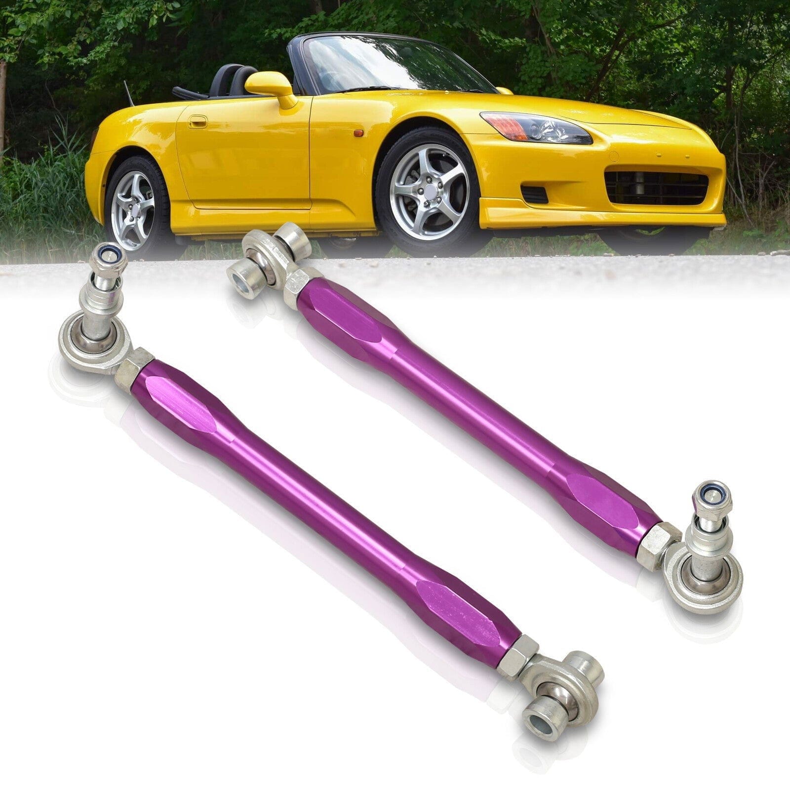 Honda S2000 2000-2009 Rear Lower Adjustable Toe Control Arms Purple - Parts Agent