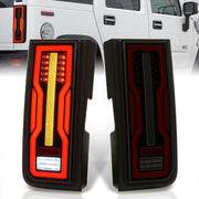 Hummer H2 2003-2009 LED Tail Lights Black Housing Smoke Len - Parts Agent