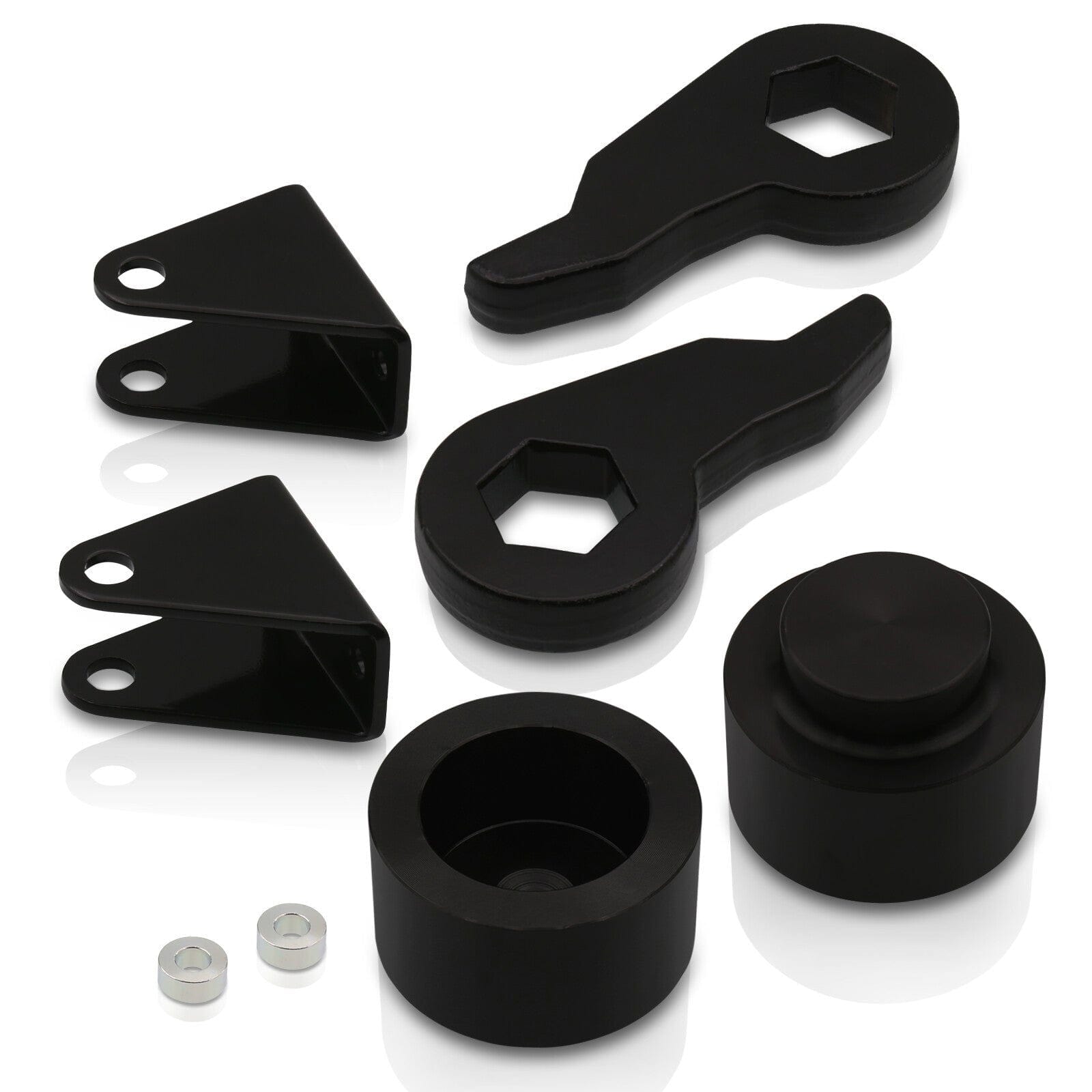 Hummer H2 2003-2010 3" Front 2" Rear Leveling Lift Kit Black (Excluding Air Ride Suspensions) - Parts Agent