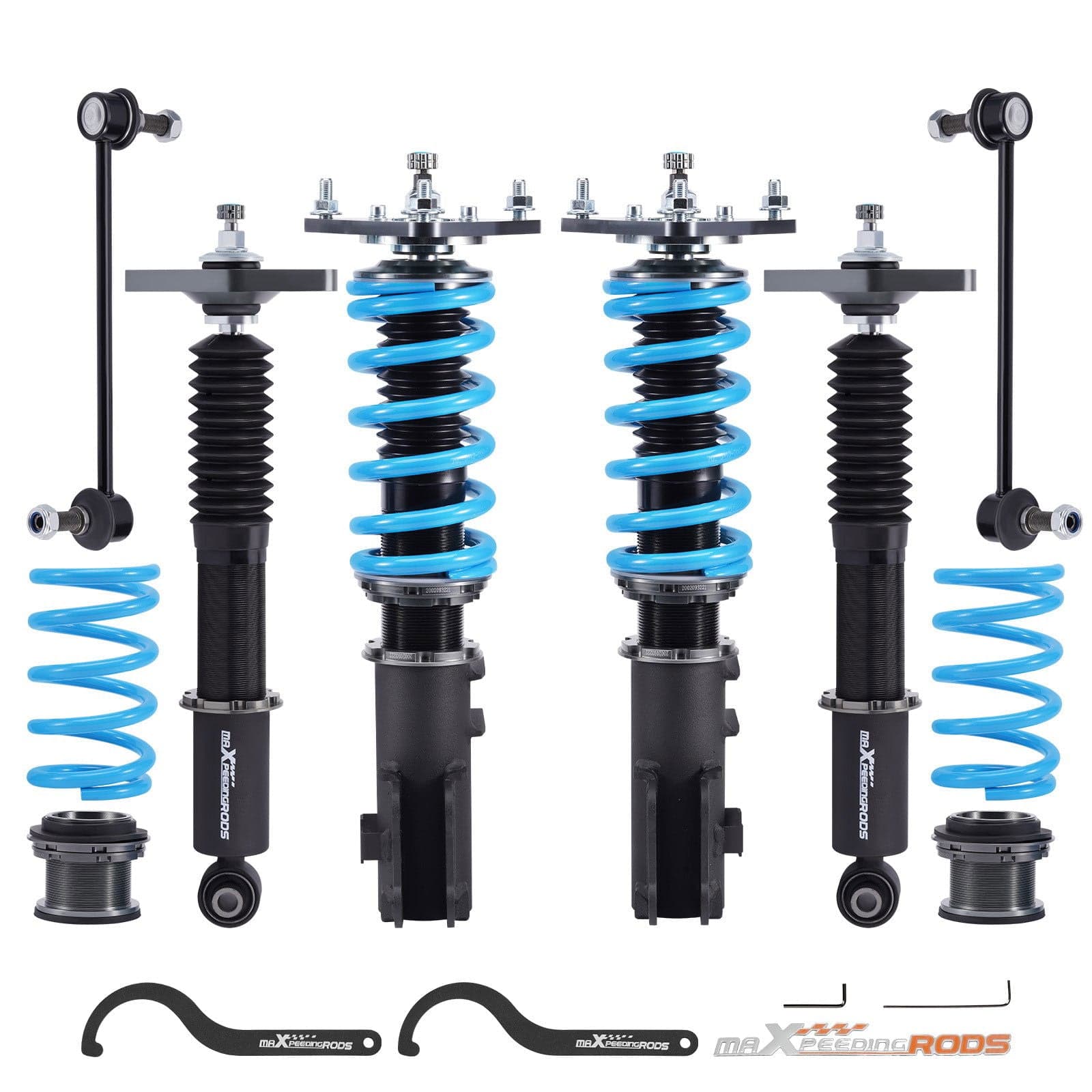 Hyundai Genesis Coupe 11-15 Adjustable Damper Coilover Strut Suspension Lowering Kit - Parts Agent