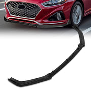 Hyundai Sonata 2018-2019 3-Piece Style Front Bumper Lip Gloss Black - Parts Agent