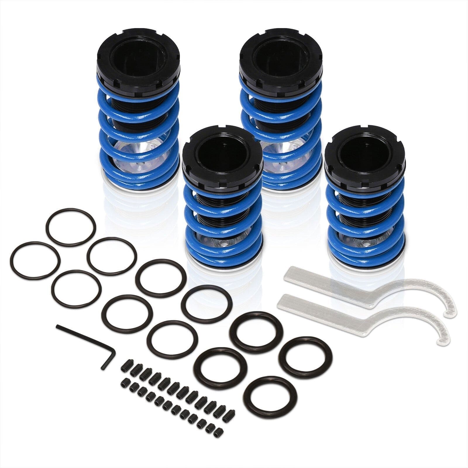 Hyundai Tiburon 1996-1998 Coilover Sleeves Kit Blue - Parts Agent