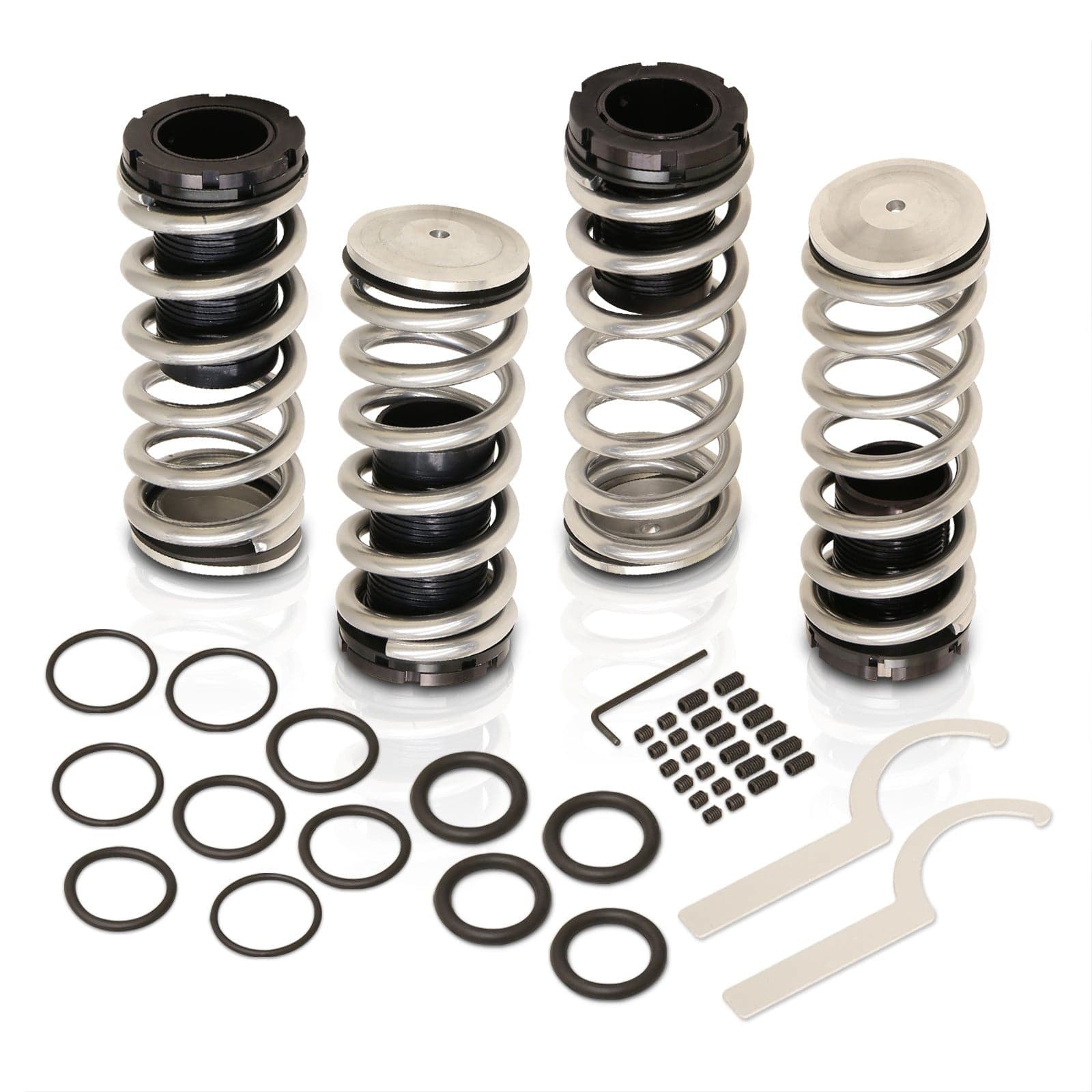 Hyundai Tiburon V6 2002-2005 Coilover Sleeves Kit Silver - Parts Agent